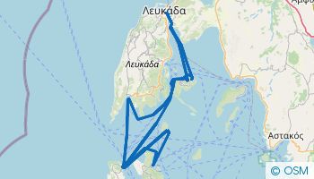 Itinerario di navigazione di una settimana da Lefkada